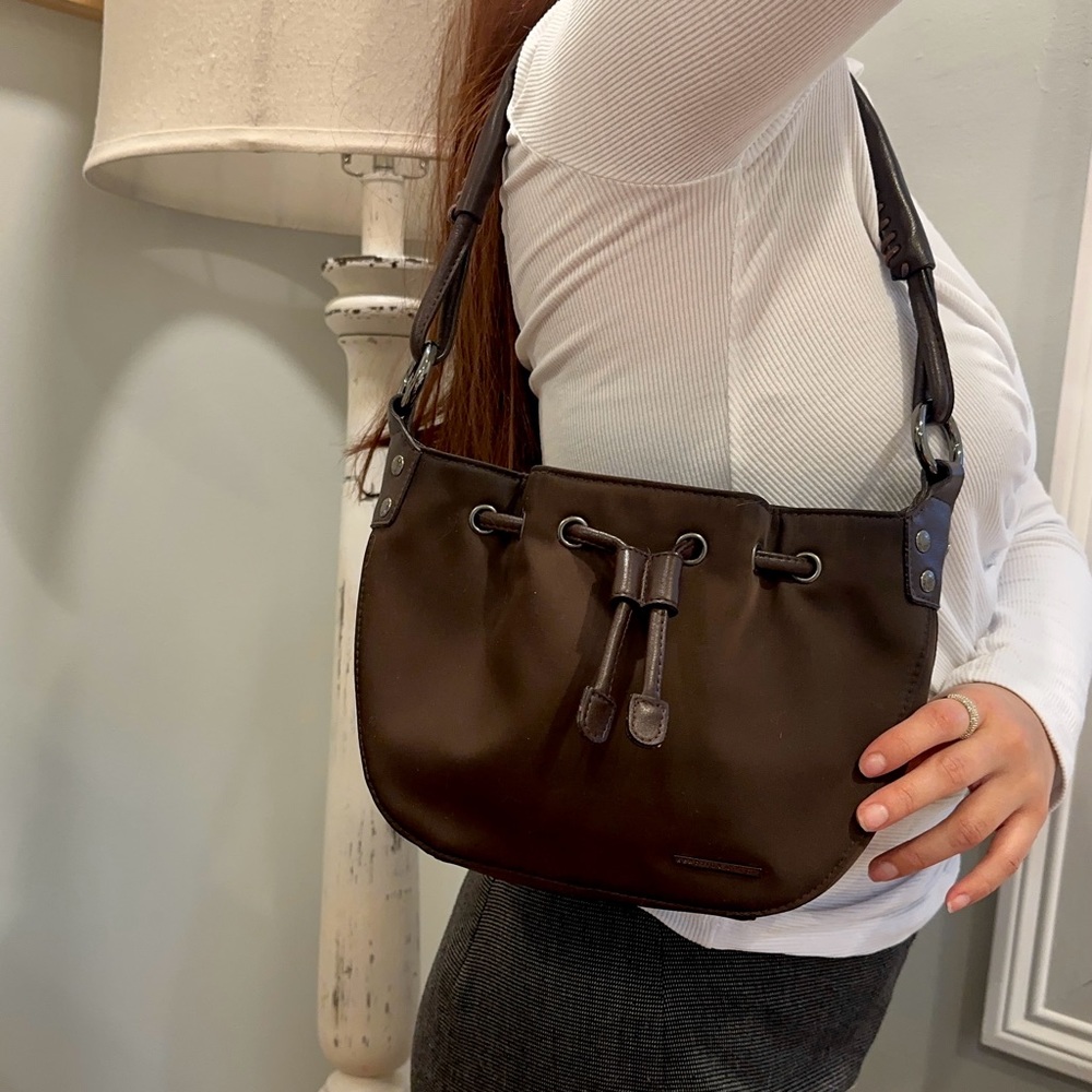Kenneth Cole Vintage Brown Leather Shoulder Bag